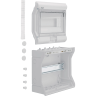 Щиток настенной установки HAGER Vector, IP65, 10M VE110D